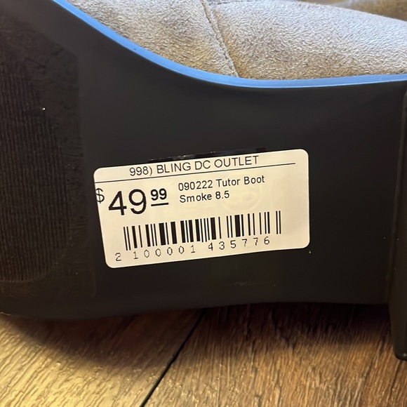 Over the knee tutor boot grey smoke color 8 - Picture 2 of 5